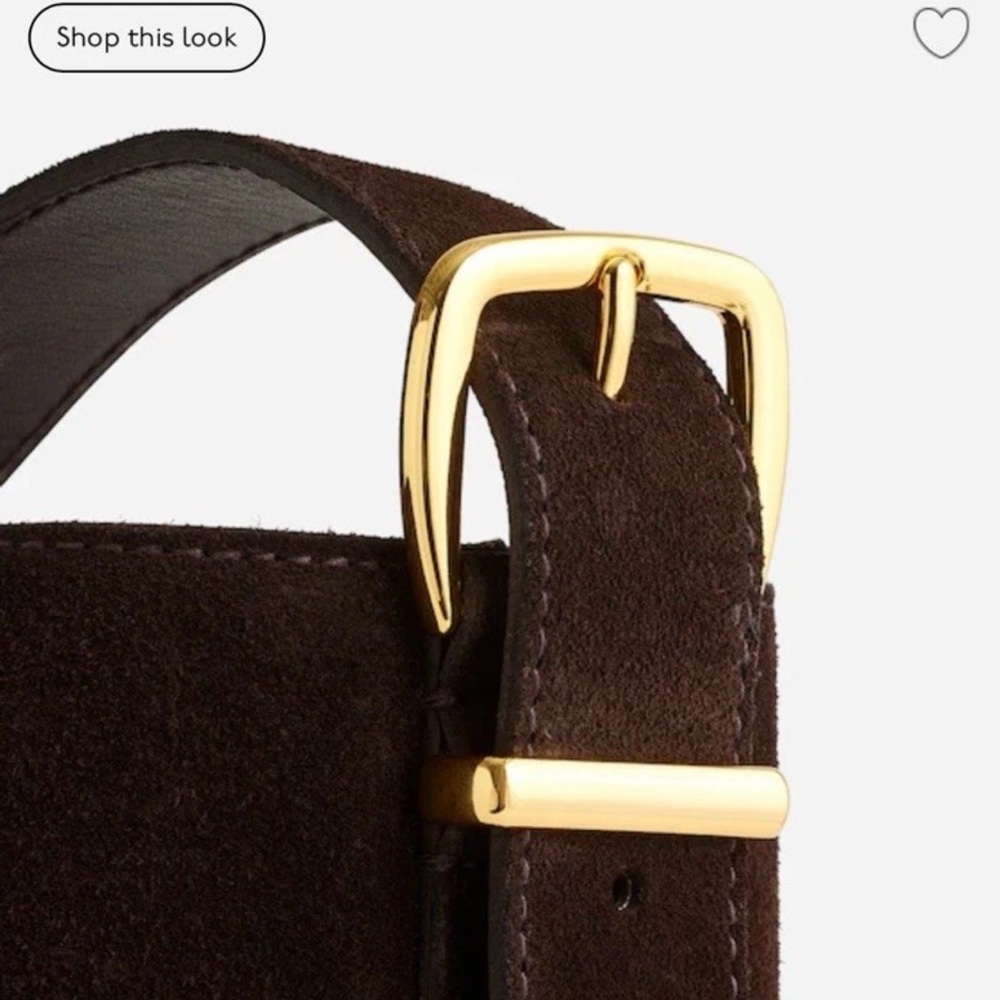 Madewell Dark Brown Suede Hobo Shoulder Bag - Picture 3 of 12